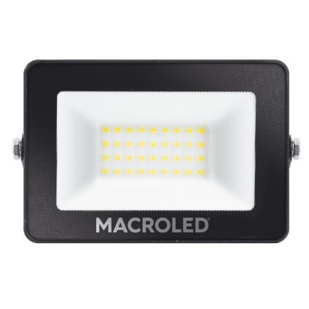 Reflector LED Macroled 50 W – Blanco Frío (6500 K), Línea Basic