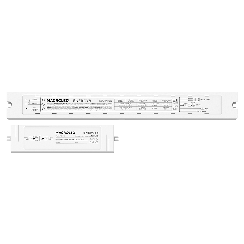 Driver de Emergencia PEC6-24DRB — 6 a 24 W