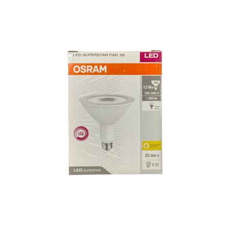 Osram LED PAR38 12 W, casquillo E27, luz cálida (~2700 K)