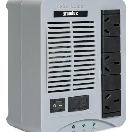 Estabilizador de Tensión 500VA con Filtro de Línea 3 Tomas – Atomlux