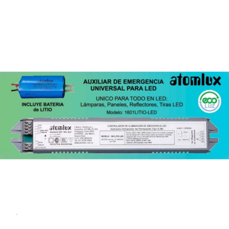 Módulo de Emergencia Universal para LED con Batería de Litio – Atomlux