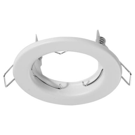 ARO DE EMBUTIR DICROICA FIJO BLANCO DIAMETRO 8, CON CONECTOR GU10
