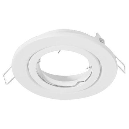 ARO DE EMBUTIR DICROICA MOVIL BLANCO DIAMETRO 10, CON CONECTOR GU10