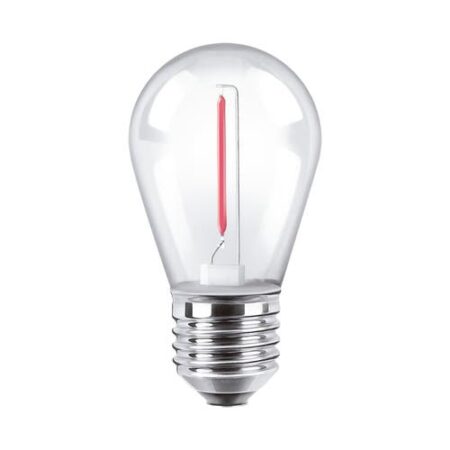 BULBO S14 FILAMENTO MACROLED 1W E27 AC180-265V ROJO