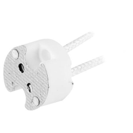 CONECTOR CERÁMICO GU5.3 CON 15CM DE CABLE ENTELADO