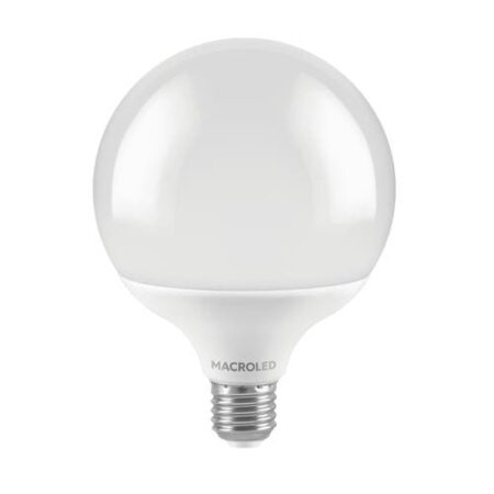 BULBO G120 MACROLED 18W E27 AC180-240V FRIO 6000K