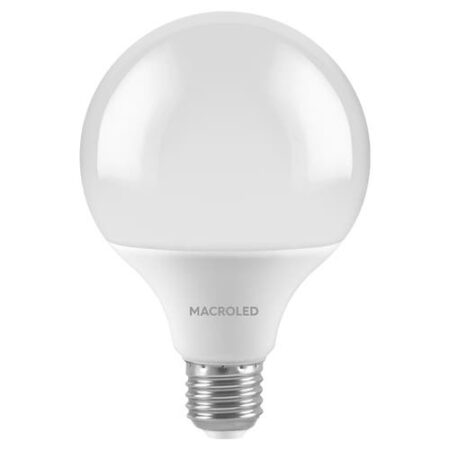 BULBO G120 MACROLED 18W E27 AC180-240V CALIDO 2700K