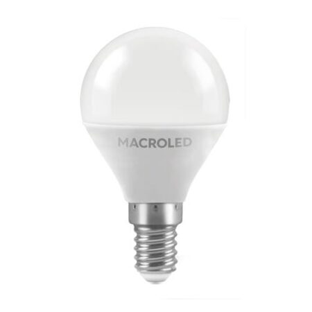 BULBO G45 MACROLED 6W E14 AC180-240V FRIO 6500K