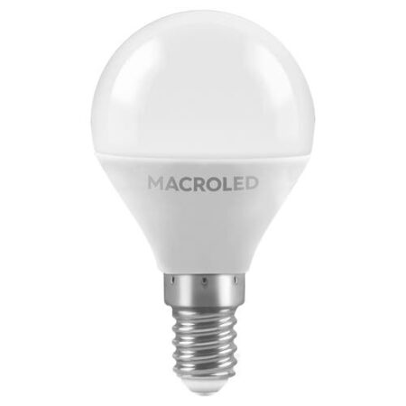 BULBO G45 MACROLED 6W E14 AC180-240V CALIDO 3000K