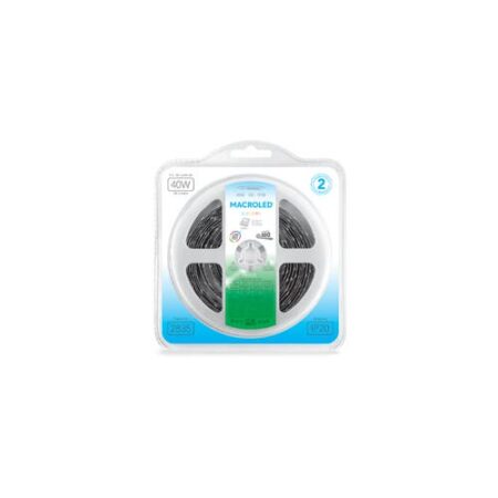TIRA 2835 MACROLED VERDE IP20 - DC12V - 8W - 60 LED, ROLLO 5 METROS