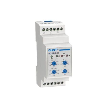 RELÉ ELECTRÓNICO CHINT: sobreU reg; bajaU reg; desbal reg; secue; pérdida fase-380VCA(L1-L2-L3)