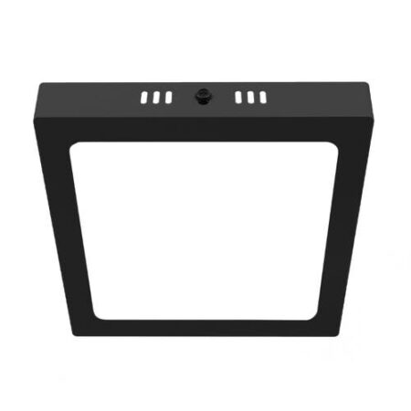 PANEL PLAFON CUADRADO NEGRO MACROLED 12W AC85-265V CALIDO 3000K