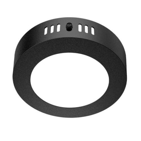 PANEL PLAFON CIRCULAR NEGRO MACROLED 6W AC85-265V CALIDO 3000K