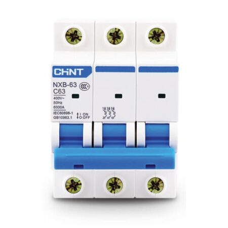 Int. Termomagnético CHINT NXB-63, In:16A, Icn:6kA, Curva C, 3-polos