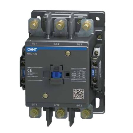 CONTACTOR CHINT NXC-120 - In:120A - 3 POLOS + Aux: 2NA+2NC - Bob: 380VCA