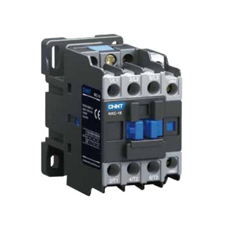 CONTACTOR CHINT NXC-18 - In:18A - 3-POLOS + Aux: 1NA+1NC - Bob: 24VCA