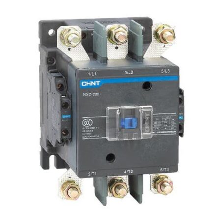 CONTACTOR CHINT NXC-185 - In:185A - 3 POLOS + Aux: 2NA+2NC - Bob: 220VCA