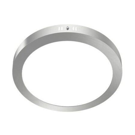 PANEL PLAFON CIRCULAR PLATEADO MACROLED 24W AC85-265V FRIO 6000K