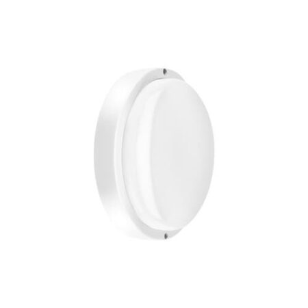 TORTUGA MACROLED REDONDA MARCO BLANCO 12W - IP54 - AC100-265V - FP:0,9 - 1080 lm - BLANCO FRIO