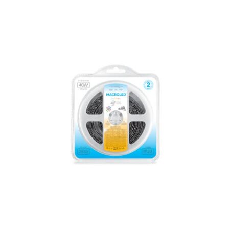 TIRA 2835 MACROLED AMARILLO IP20 - DC12V - 8W - 60 LED, ROLLO 5 METROS