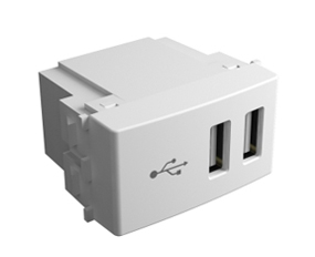 Módulo Puerto USB Doble 3000 Ma Blanco 45317 - Teclastar