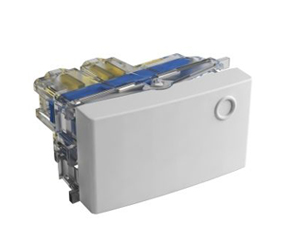 Módulo Unipolar Punto 16AX - 250V Blanco 45231 - Teclastar