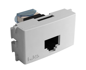 Módulo Toma Para Redes RJ45 - CAT5 AMP Blanco 45313 - Teclastar
