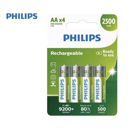 PILA RECARGABLE AA 2500MHA X UNI. - PHILIPS