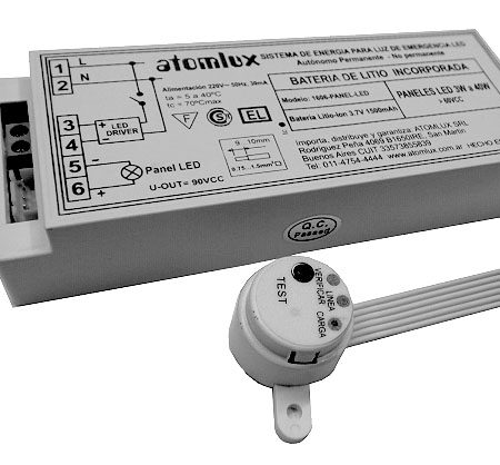 Sistema autónomo para paneles LED DE 3W A 100W 60VCC 1610 PANEL