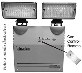 Luz de emergencia autónoma 120 LEDS 60+60 ALTO BRILLO 8091LED