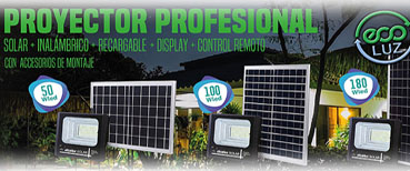 PROYECTOR LED SOLAR 100W IP65 8HSMAX SOLAR 100WLED