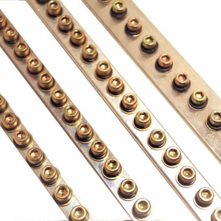 Barra de Distribución de Cobre Estaño Profesional 250 A 1003 mm - ELENT