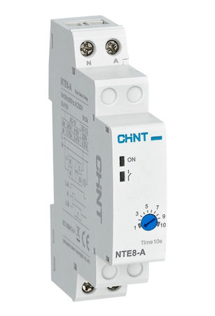 RELÉ ELECTRÓNICO CHINT: timer p/arranque estrella-triángulo t: 3-30 seg; Un= 230 VCA