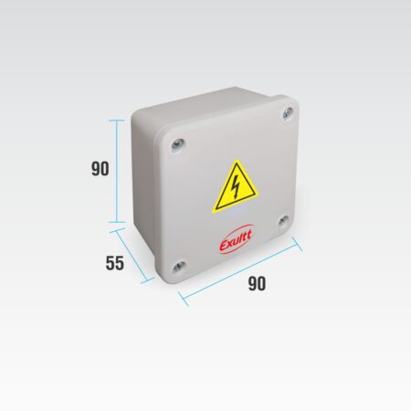 CAJA ESTANCA PLASTICA 90X90X55 GRIS QUBO IP65 0802119- EXULTT