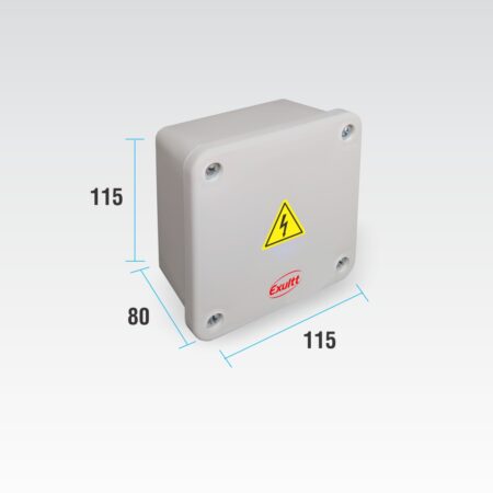 CAJA ESTANCA PLASTICA 115X115X80 GRIS QUBO IP65 0803219- EXULTT