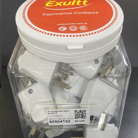 CARAMELERA FICHA MACHO 3P EXULTT AXIAL BCO 60504102- EXULTT