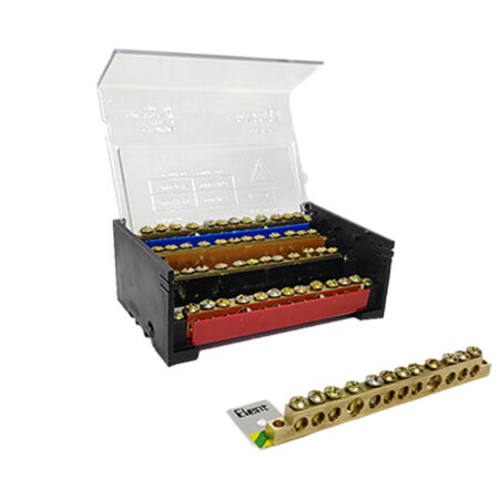 Distribuidor Tetrapolar 125 A Profesional 4 Polos 12 Conexiones - ELENT