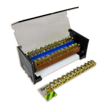 Distribuidor Bipolar 125 A Profesional 2 Polos 12 Conexiones - ELENT